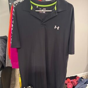 Under Armour Men's Black Polo Shirt SZ XL